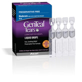 GenTeal Tears lubricant eye drops in a 36-vial pack for convenient dry-eye relief
