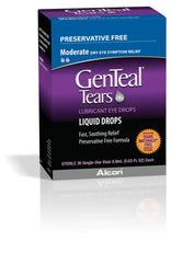 Moderate-strength GenTeal Tears drops providing lasting moisture and protection
