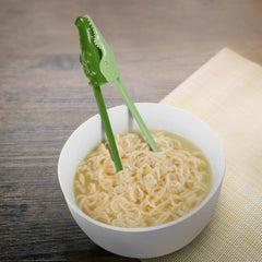 Genuine Fred MUNCHTIME crocodile chopsticks feature an easy open-close design for beginners
