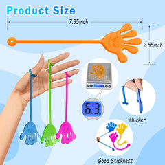 Genuvi sticky hands on wall show playful motion for kids