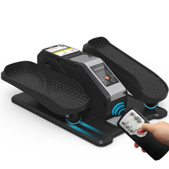 GEONEO under-desk elliptical with display monitor tracks time and distance for easy workouts.
