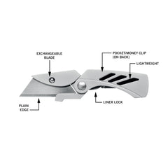 Replacement contractor-grade blade for the Gerber EAB Lite.