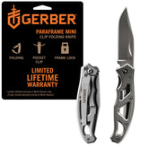 Gerber Paraframe Mini with clip-point blade ideal for everyday carry and quick access.