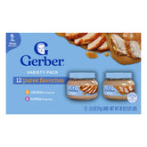 Gerber Stage 2 chicken gravy jar for tender poultry puree.