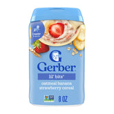 Gerber Stage 3 Oatmeal Banana Strawberry Cereal bowl helps easy feeding.