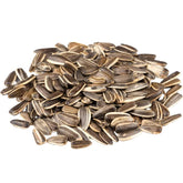 Gerbs jumbo sunflower seeds in shell, front view for easy snacking.