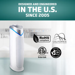 GermGuardian air purifier operating quietly with three speed settings for undisturbed rest