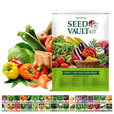 GermiGrow Seed Vault cover with 36 heirloom varieties for home gardening.