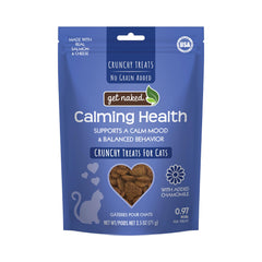 Get Naked Cat Calming Treats salmon-cheese-crunch helps anxious cats relax with a tasty calm moment