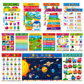 Gethelud alphabet poster with vivid graphics for early literacy.