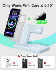 GETPALS foldable travel charger base shown in a compact bag for on-the-go charging