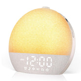 Geuuap Sunrise Alarm Clock front view, calm wake-up design for soothing mornings.