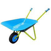 G & F Products kid wheelbarrow with metal construction for durable outdoor play.