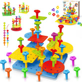 Ggiibro peg board toy base plates enabling sturdy beginner builds and play.