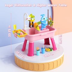 GGRH 2026 water table slide in pink boosts imaginative play outside