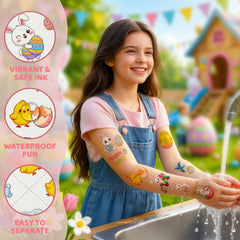 GgXanthyll Easter tattoos easy-tear sheets for quick gifting