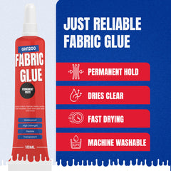 GH1200 Fabric Glue securing rhinestones and beads on clothing.