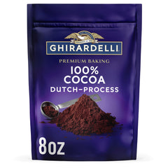 Ghirardelli baking cocoa powder with 100 percent cocoa for rich, deep brownies and cakes.