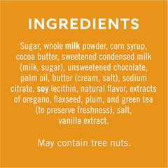 Ghirardelli caramel filled chocolate bite with silky texture