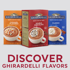 Ghirardelli double-chocolate flavor closeup highlights rich depth
