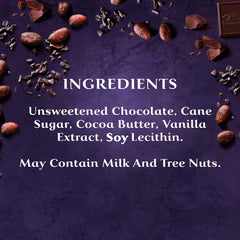 Aromas of mocha from Ghirardelli Intense Dark 72% chocolate