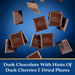 Ghirardelli Intense Dark 86% closeup reveals rich cocoa notes, ideal for tasting sessions.