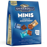GHIRARDELLI Minis chocolate assortment image, gift-ready bag ideal for sharing.