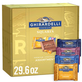 Ghirardelli premium chocolate assortment gift box exterior for Easter gifting and sharing.