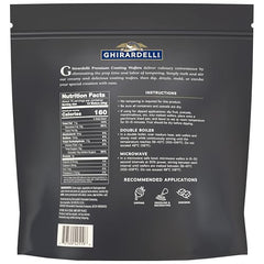 Ghirardelli Premium Dark Coating Wafers melted smoothly for effortless dipping and coating.