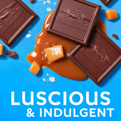 GHIRARDELLI sea salt caramel filling detail highlights premium caramel