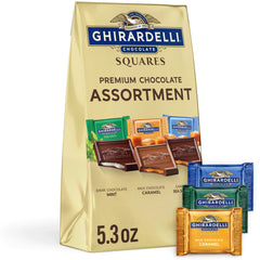 Ghirardelli Milk Caramel Squares close-up, creamy texture for tea breaks.
