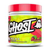 GHOST BCAA Kiwi Strawberry bottle showcases a sugar-free intra-workout option for taste and hydration.