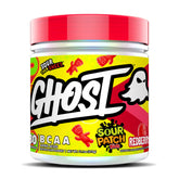 GHOST BCAA Sour Patch Kids Redberry bottle showcases 7G BCAAs for training recovery