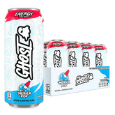 GHOST Merica Pop energy can front view highlighting bold focus boost