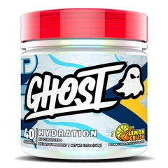GHOST Hydration Lemon Crush bottle ready for workout hydration on the go.