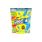 Ghost Hydration Sour Patch Kids Blue Raspberry stick dissolving in water, refreshing electrolytes.