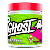 GHOST Legend pre-workout tub with Warheads Sour Watermelon for a clean energy boost