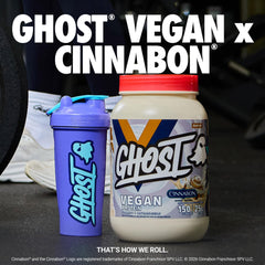 GHOST Vegan V2 being poured into a shaker for smooth post-workout shakes.