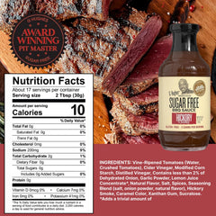 G Hughes Sugar Free Original BBQ sauce bottle on kitchen counter for versatile meals.