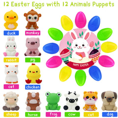 Giaueoa colorful plastic Easter eggs durable and easy to open
