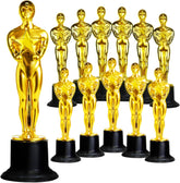 GiftExpress 12-pack 6-inch gold trophies for award ceremonies.