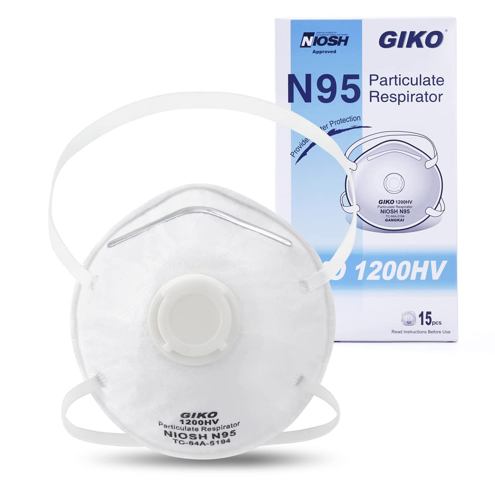 GIKO N95 respirator mask front view showing cup design for daily wear.