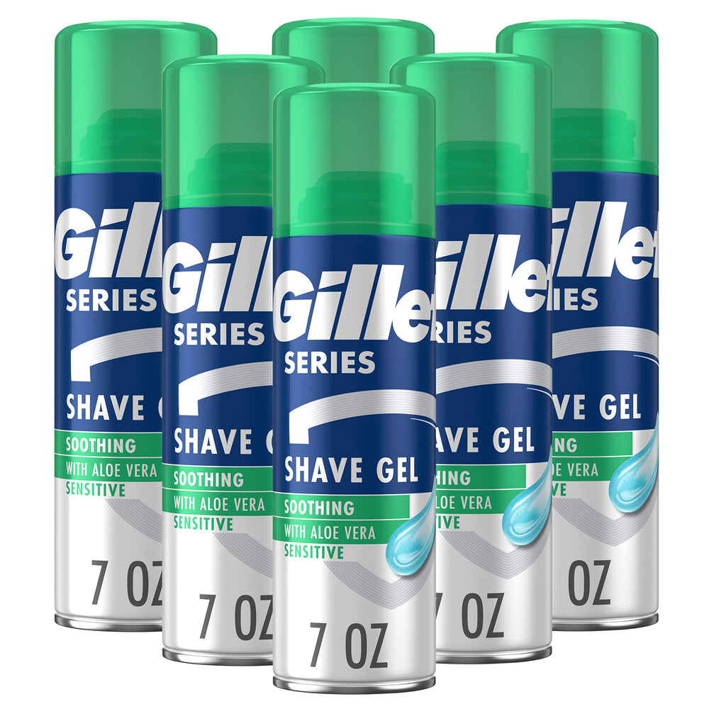 Gillette Series 3X Sensitive bottle pour facilitates gentle, hydrated shaving.