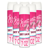 Gillette Venus Satin Care Dry Skin gel delivers rich lather for a smooth shave.