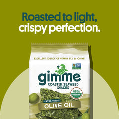 GimMe seaweed sea salt olive oil flavor pack for quick healthy snack.