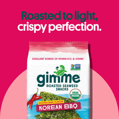 gimMe Seaweed Toasted Sesame pack: gluten-free, protein-rich bite.