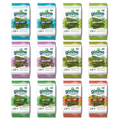GimMe seaweed variety-pack hero image showing multiple flavors ideal for on-the-go snacking