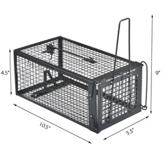 Gingbau Live Cage Trap being assembled for simple setup