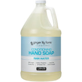 Ginger Lily Farms hand soap refill bottle showing brand logo for economical refills.