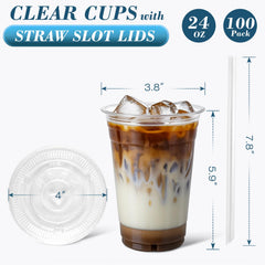 Ginkgo flat lids fit securely to prevent spills during on-the-go service.